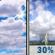 Sunday: A chance of showers and thunderstorms after 5pm. Partly sunny, with a high near 93. South wind 5 to 14 mph, with gusts as high as 22 mph. Chance of precipitation is 30%. New rainfall amounts between a tenth and quarter of an inch possible. Sunday: Partly Sunny then Chance Showers And Thunderstorms