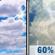Sunday: Partly Sunny then Chance Showers And Thunderstorms