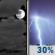 Tonight: Mostly Cloudy then Isolated Showers And Thunderstorms