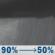 Tonight: Rain showers before 8pm, then a chance of rain showers and patchy fog between 8pm and 11pm, then patchy fog and scattered rain showers between 11pm and 5am. Cloudy, with a low around 47. East wind 8 to 12 mph, with gusts as high as 20 mph. Chance of precipitation is 90%. New rainfall amounts between a quarter and half of an inch possible. Tonight: Rain Showers then Patchy Fog