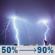 Tonight: A chance of rain showers between 8pm and 11pm, then showers and thunderstorms. Cloudy, with a low around 61. East wind around 9 mph, with gusts as high as 18 mph. Chance of precipitation is 90%. New rainfall amounts between a quarter and half of an inch possible. Tonight: Showers And Thunderstorms