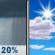 Today: Isolated Rain Showers then Mostly Sunny