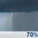 This Afternoon: A chance of rain showers. Cloudy, with a high near 64. Northwest wind around 15 mph, with gusts as high as 24 mph. Chance of precipitation is 70%. New rainfall amounts less than a tenth of an inch possible. This Afternoon: Chance Rain Showers
